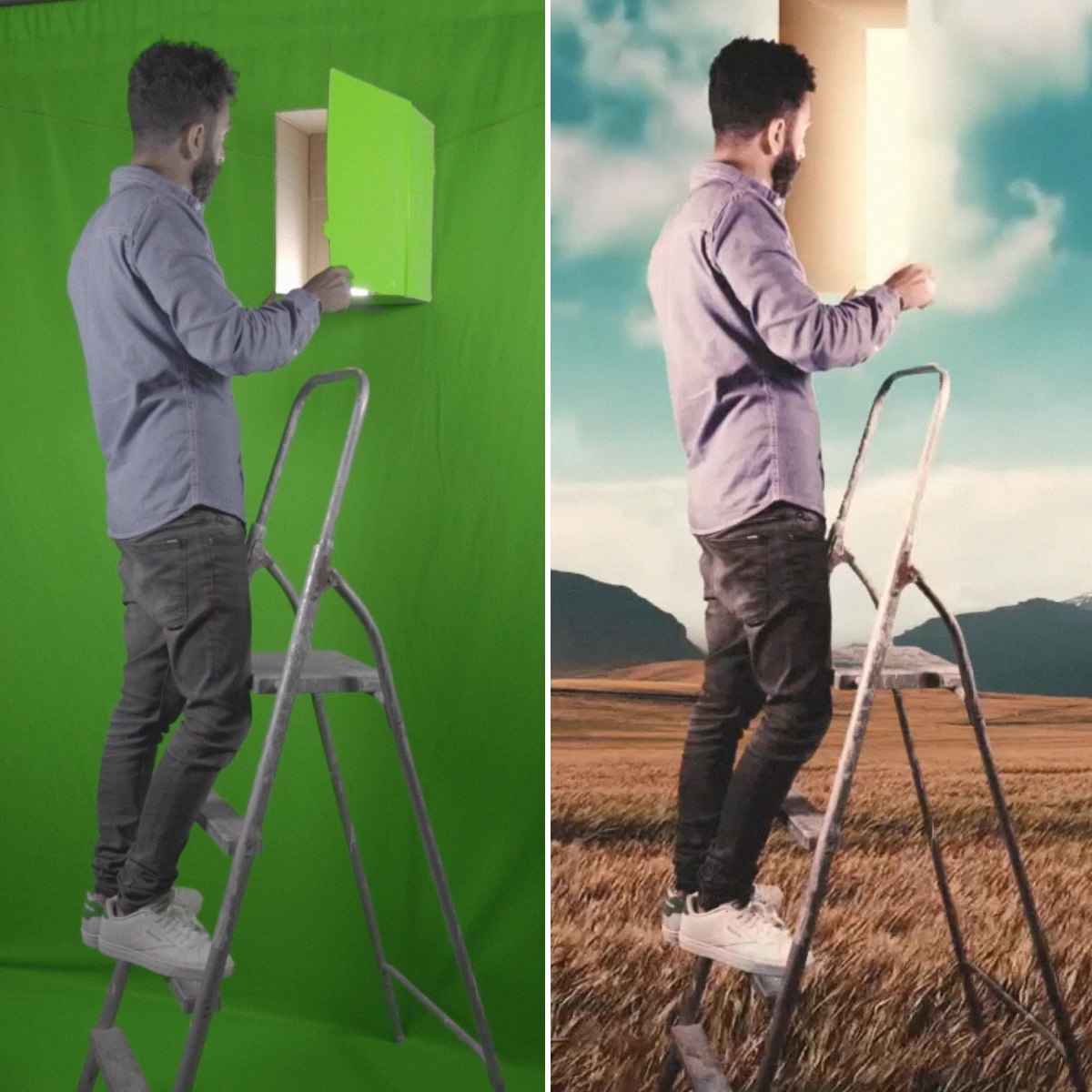 The Cutout Tool removes green screen from video