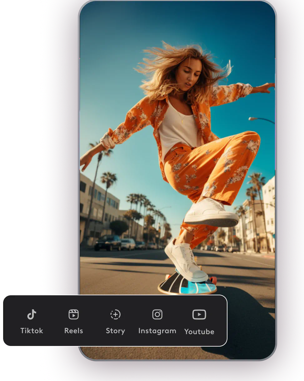 Resize videos for Instagram, TikTok, and more