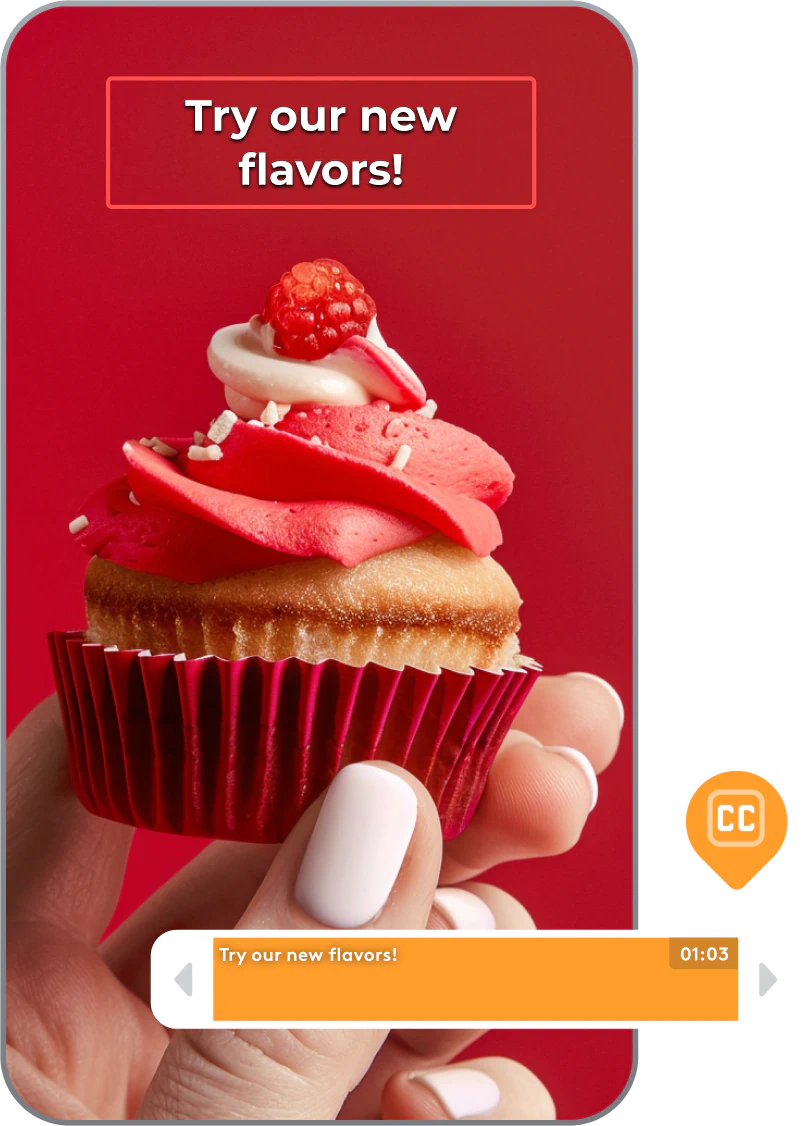 Use AI subtitles to create ads