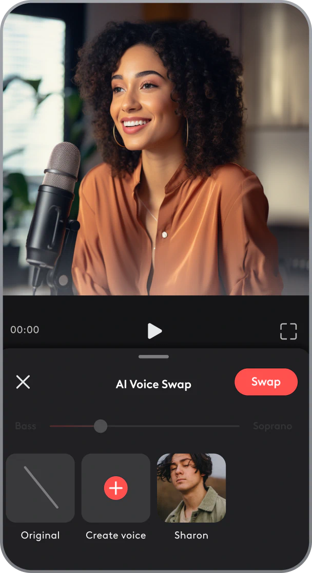 Change voices in ads