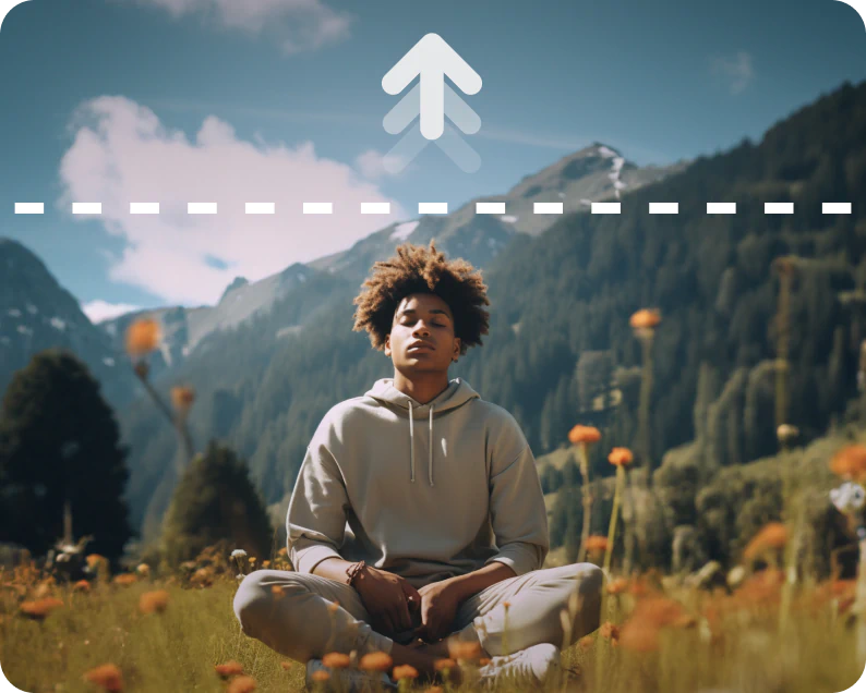Expand images beyond their original frames