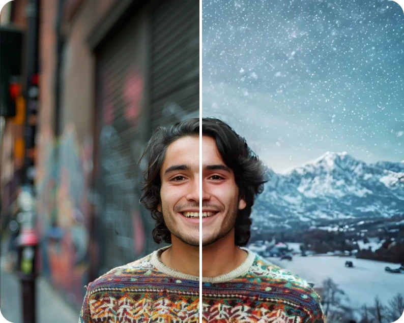 Replace video backgrounds with Videoleap